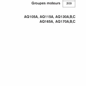 7724960 M.ATELIER AQ105A - AQ115A - AQ130A, B, C - AQ165 - AQ170A, B, C